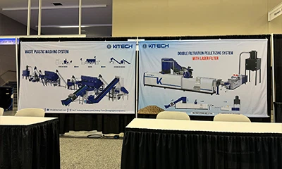Kitech -koneet paistaa PRWE Pohjois -Amerikan muovisen kierrätysnäyttelyn yht...